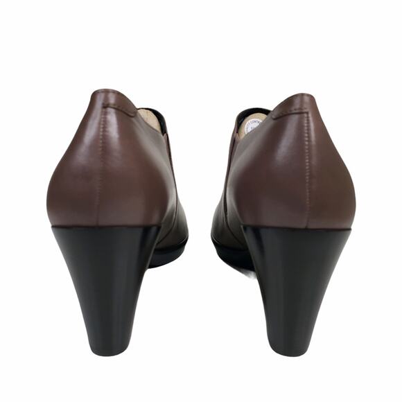 ECCO Shape 55 Plateau Stack Leather Bootie Womens Size EU 40 US 9-9.5 NEW - Picture 5 of 10